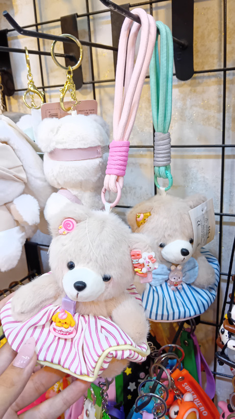 جاکلیدی و آویز کیف خرسی🥹💗🧸