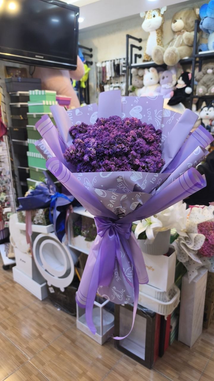 دسته گل زنبوری بنفش شیک و جذاب💐✨️💜